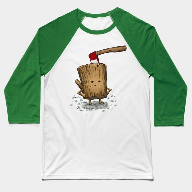 Bad Day Log 3: Splitting Headache Baseball T-Shirt by nickv47